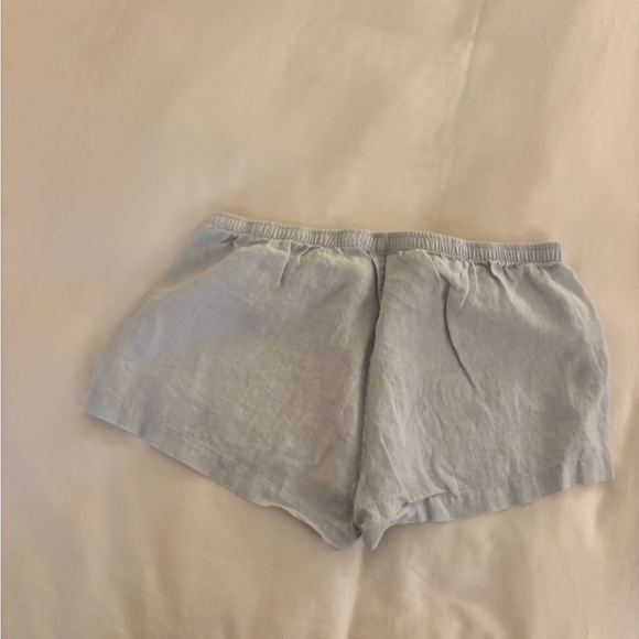 Brandy Melville High Waist Striped Shorts - Light Blue Keira boxer lounge pj - Picture 6 of 6